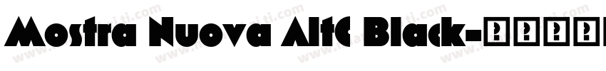 Mostra Nuova AltC Black字体转换